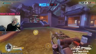 Overwatch xQc enters big brain mode