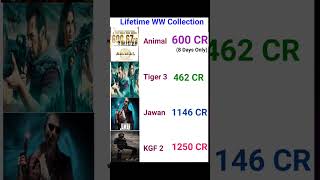 Tiger 3 vs Animal vs Pathaan vs KGF 2 Collection l Animal Movie l Dunki l Salaar l #bollywood #srk