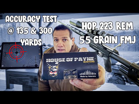 House of Payne Munitions (HOP) .223 Rem 55 Grain FMJ - Accuracy Test & Review! 🎯