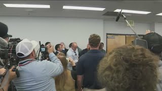 Sen. Padilla forcibly removed from DHS Press conference