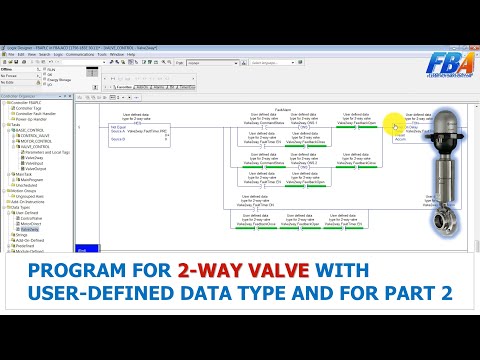 Program For 2-Way Valve With User - Defined Data Type And For Loop Part 2 | Rockwell Automation