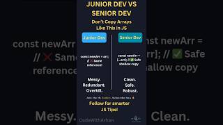Junior Dev vs Senior Dev – Don’t Copy Arrays Like This! | Ep 19