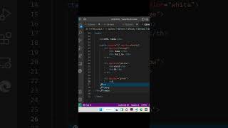 Table tag in Html #shorts | HTML | HTML_5 #youtube #html5 #viral