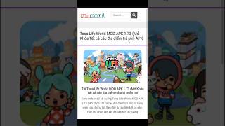 Hướng dẫn tải toca boca mở khoá các khu vực trả phí #tocaboca #tocalifeworld