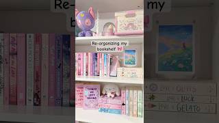 Re-organizing my bookshelf! 🎀 #bookish #bookshelf #books #bookshelforganization #bookishgirl