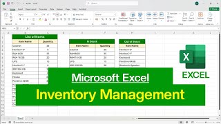 Inventory Management in Microsoft Excel | Stock Inventory Management in Excel
