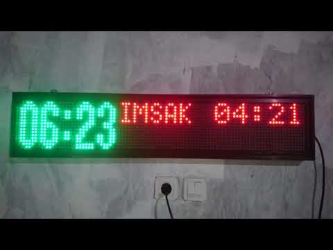 CONTOH JAM MASJID YG SUDAH JADI