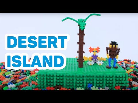 Plus-Plus Desert Island - Stop Motion Video