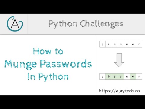 Python challenges - Password Munging