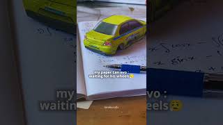 it's exam time my friends 🥲 #papercraft #lavahicrafts #automobile