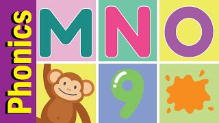 M N O Phonics Chant for Kindergarten | English Pronunciation for Children | Fun Kids English