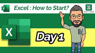 Excel: How To Start? Day 1  - Excel Tutorial - Step by Step / Day by Day