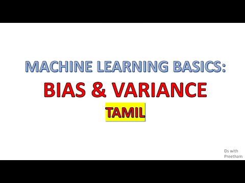 What is Bias and Variance? Machine learning Basics | Tamil #machinelearning #bias #variance
