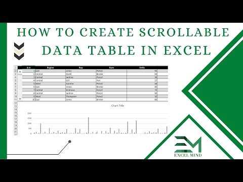 Scroll Bar In Excel