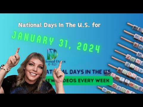 FUN National Days for JANUARY 31, 2024! | Best DAILY NATIONAL DAYS in the U.S.
