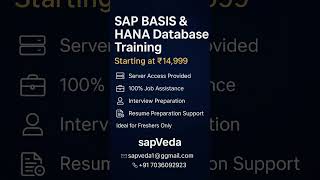 #sapbasistraining #sapbasis #sapbasishana #sapbtp #sap #sapecc #saperp #s4hana #s4hanatraining