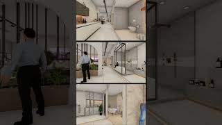 Ceramic tile showroom by  Sarjak design  #interiordesign #commercialdesign #simpoloceramics