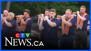 Northern Irish flute band visits Guelph to mark major anniversary