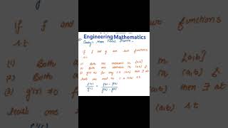 Cauchy's mean value Theorem questions #engineeringmathematics #mathsengineering #maths