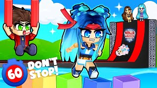 DON'T FALL IN THE WATER! ROBLOX NINJA PARKOUR!