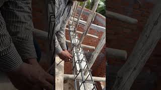 Concrete Column Construction Process | Traditional Timber Formwork | Reinforcement