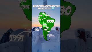 When did your country gain Internet Access? Comment your country! #mapper #mapping #enfemapping #map