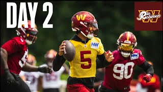 Washington Commanders TRAINING CAMP Day 2 | JD5 SHARP, UDFA FLASHES & SAM COSMI CLOSE TO RETURNING