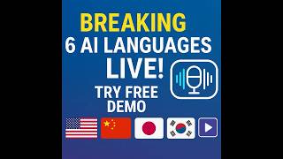 BREAKING AI TTS Service Now Speaks 6 Languages! Free Demo  #texttoaudio #free  #ai