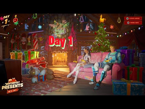 Fortnite Winterfest day 1