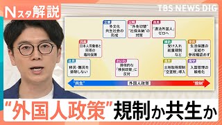 規制？共生？ 高まる“外国人政策”への関心 背景に日本人の“経済的な不安”か、外国人による犯罪件数 どう捉える【Nスタ解説】｜TBS NEWS DIG