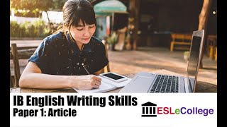 IB English B How to write an article
