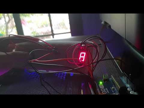 Arduino 7 Segment - 0 to 9 then countdown when switch is pressed