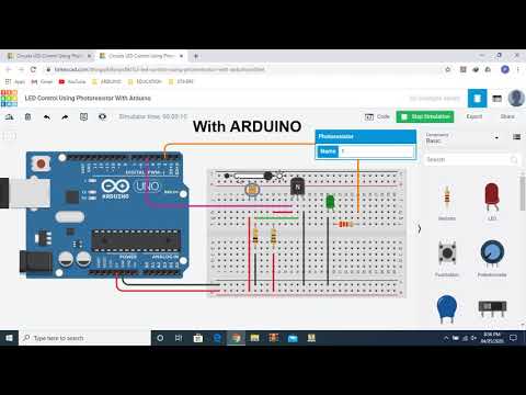 LED Control Using Photoresistor