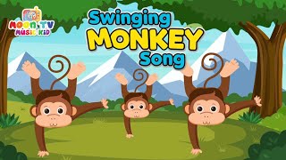Swinging Monkey Song | Swinging and Playing in the Jungle! | Song for kids