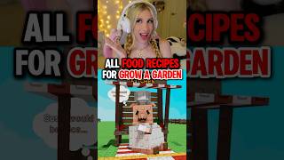 ALL NEW “FOOD RECIPES” in GROW A GARDEN on ROBLOX!