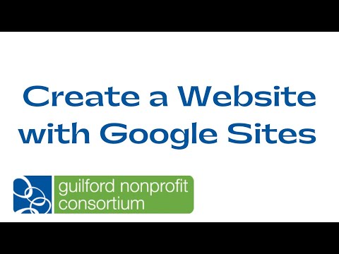 Build a Website with Google Sites