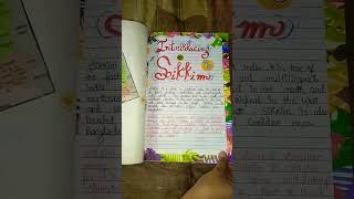 Sikkim project file / culture dresses and places// # learning & craft/ @learningcraft1862