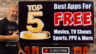 Top 5 Apps for FREE Movies, TV Shows, Sports & More
