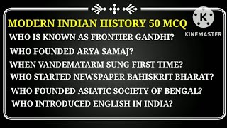 Modern Indian History MCQ, History GK, History Quiz, #History MCQ