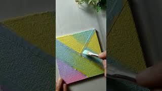 mandala art on canvas board 🖌️🎨✍️#shorts#mandala#art#painting#drawing