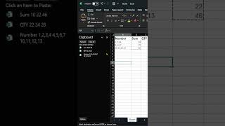 Excel Hack: Copy Multiple Items & Paste Each with Ease! #excelfansonly #excelskills #youtubeshorts