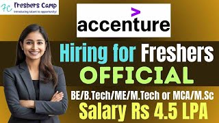 Accenture Off Campus Drive 2025 | Mass Hiring for Freshers | Accenture Recruitment 2025 for Freshers