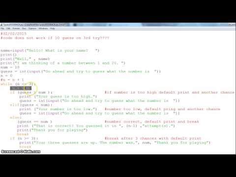 Python Guess Number Feedback