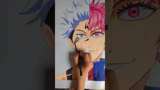 Gojo ✖️ Sukuna Part-2 #art #painting #artist #shortsfeed #viralshorts#new #uniqueidea