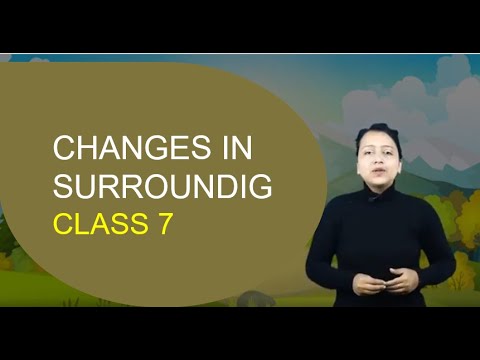 CHANGES IN SURROUNDING, CLASS 7, SCIENCE