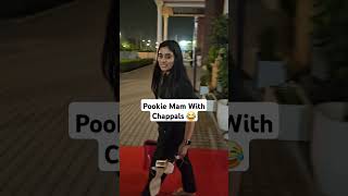 Pookie Mam With Chappals 😂❤️ #pookiegang #samridhimam