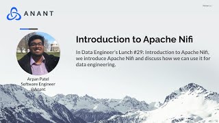 Data Engineer's Lunch #29: Introduction to Apache Nifi