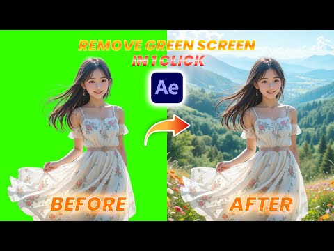 🎬 How to Remove Green Screen in After Effects | Step-by-Step Tutorial 🎬
