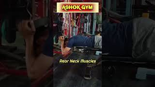 Rear Neck Muscles. Lying-Face-Down Barbell-Plate Neck Resistance. ASHOK GYM (SINCE- 1994).