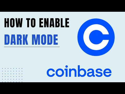 How to enable DARK MODE in Coinbase | Coinbase Dark Mode Tutorial